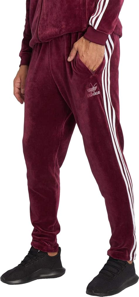 adidas velour anzug herren red|Adidas.